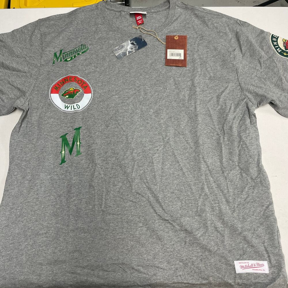 Minnesota Wild Mitchell & Ness Men's T-Shirt NWT